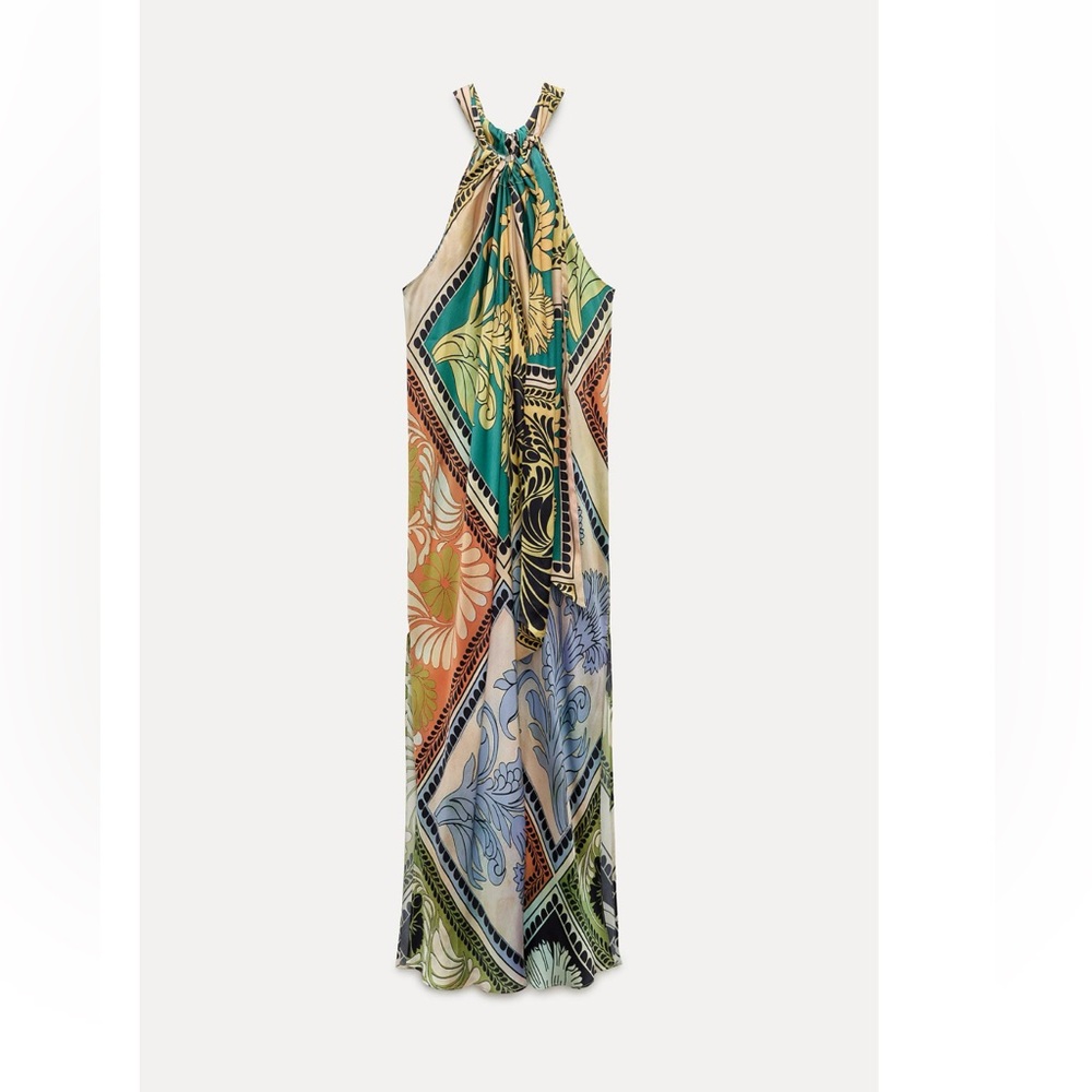 Zara Women Collection halter neck printed dress - Picture 4 of 7